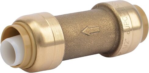 SharkBite 1 Inch Check Valve, Push to Connect Brass Plumbing Fitting, PEX Pipe, Copper, CPVC, PE-RT, HDPE, U2020-0000LFA in Saudi Arabia