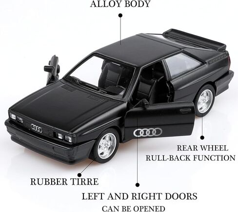 TOKAXI 1/36 Scale Audi Sport Quattro 1980 Diecast Model Cars,Pull Back Vehicles Audi Toy Cars,Cars Gifts for Boys Girls in Kuwait