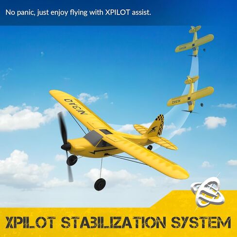 VOLANTEXRC RC Airplane TrainStar Mini 2.4GHz 3 Channel Remote Control Plane RTF Ready to Fly with Xpilot Stabilization System Easy to Fly for Beginners (761-1 RTF) in Kuwait