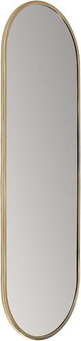 ديكور الموئل مرآة خطية بيضاوية ذهبية مقاس 60 × 20 بوصة من بينيلوب in Kuwait