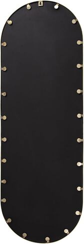 ديكور الموئل مرآة خطية بيضاوية ذهبية مقاس 60 × 20 بوصة من بينيلوب in Kuwait