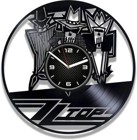 ساعة حائط مسجلة من الفينيل من Kovides متوافقة مع ZZ Top تحت عنوان Gimme كل هدية ديكور الحائط الخاصة بك من Lovin للصبي in Saudi Arabia