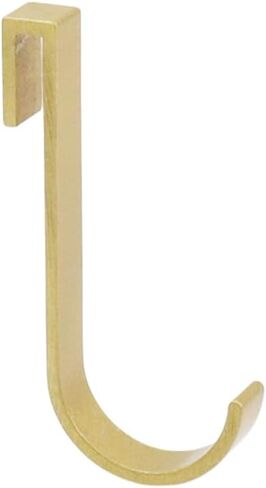 T Tulead 10 Per Pack J Shaped Aluminum Alloy Hook Wire Rack Hooks Hangers Hanging Hooks Silver, for Kitchen 2.28"×0.3" in Saudi Arabia