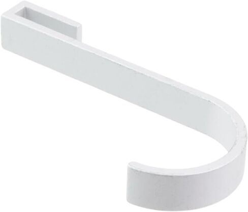 T Tulead 10 Per Pack J Shaped Aluminum Alloy Hook Wire Rack Hooks Hangers Hanging Hooks Silver, for Kitchen 2.28"×0.3" in Saudi Arabia