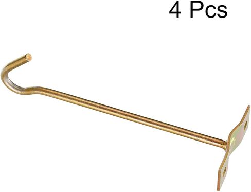 uxcell Ceiling Hooks, 4Pcs 12 Inch Screw Mounted Top Long Hooks - for Hanging Plant Pots, Fans, Lights, Lanterns in Saudi Arabia