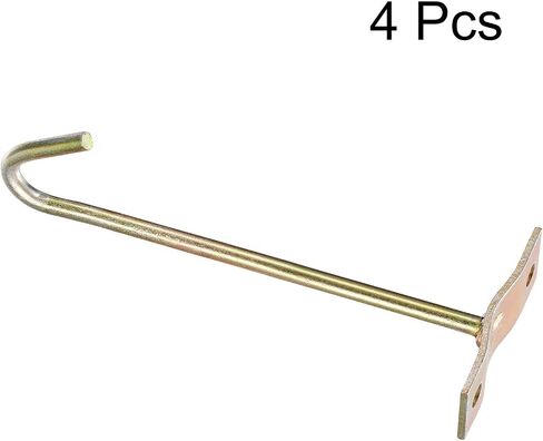 uxcell Ceiling Hooks, 4Pcs 12 Inch Screw Mounted Top Long Hooks - for Hanging Plant Pots, Fans, Lights, Lanterns in Saudi Arabia