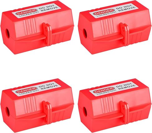 Plug Lock for Lockout Tagout, 110 to 220 Volt Power Cord Lockout, Large Electrical Plug Lockout Device, Pack of 4 in Kuwait