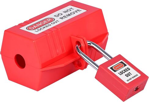 Plug Lock for Lockout Tagout, 110 to 220 Volt Power Cord Lockout, Large Electrical Plug Lockout Device, Pack of 4 in Kuwait