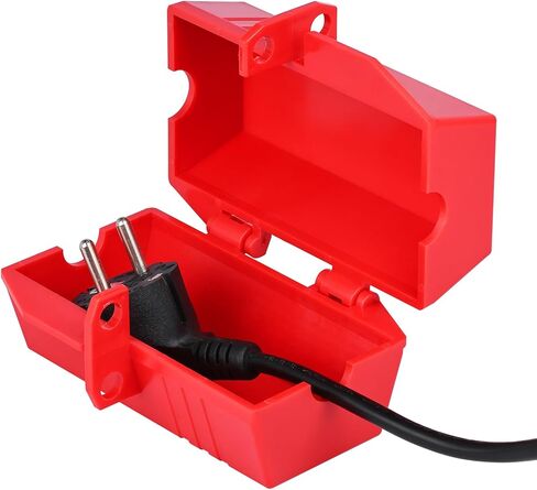 Plug Lock for Lockout Tagout, 110 to 220 Volt Power Cord Lockout, Large Electrical Plug Lockout Device, Pack of 4 in Kuwait