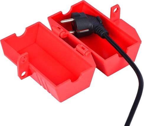 Plug Lock for Lockout Tagout, 110 to 220 Volt Power Cord Lockout, Large Electrical Plug Lockout Device, Pack of 4 in Kuwait