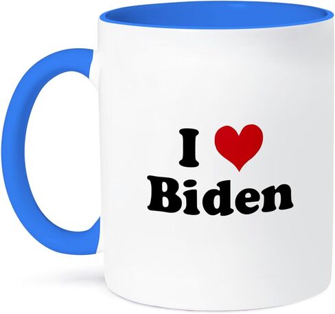 3dRose mug_16612_1 I Love Biden Ceramic Mug, 11-Ounce in Saudi Arabia