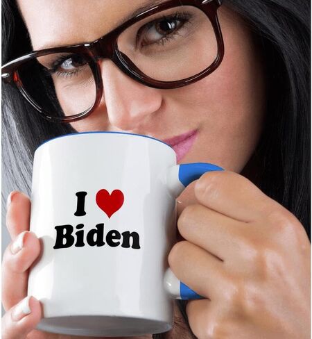 3dRose mug_16612_1 I Love Biden Ceramic Mug, 11-Ounce in Saudi Arabia