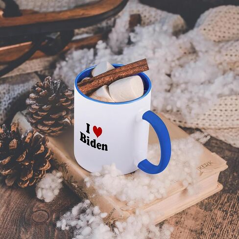 3dRose mug_16612_1 I Love Biden Ceramic Mug, 11-Ounce in Saudi Arabia