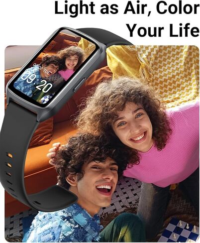 جهاز تتبع اللياقة البدنية الصحي مع معدل ضربات القلب على مدار الساعة طوال أيام الأسبوع، وأكسجين الدم، وضغط الدم، ومتتبع النوم، وأجهزة تتبع الأنشطة المقاومة للماء 5ATM مع متتبع الخطوات، وعداد الخطى بلوتوث (يتضمن نطاقات S وL) in Kuwait