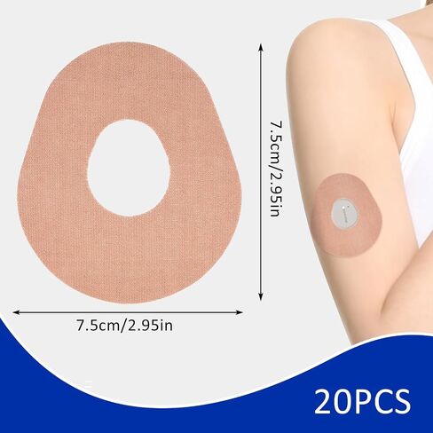 20Pcs Dexcom G7 Adhesive Patches Waterproof, Overpatch for Dexcom G7, Breathable G7 Dexcom Over Patch, Premium Adhesive Patches for G7, Hypoallergenic & Skin-Friendly in Saudi Arabia