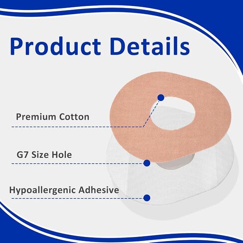 20Pcs Dexcom G7 Adhesive Patches Waterproof, Overpatch for Dexcom G7, Breathable G7 Dexcom Over Patch, Premium Adhesive Patches for G7, Hypoallergenic & Skin-Friendly in Saudi Arabia
