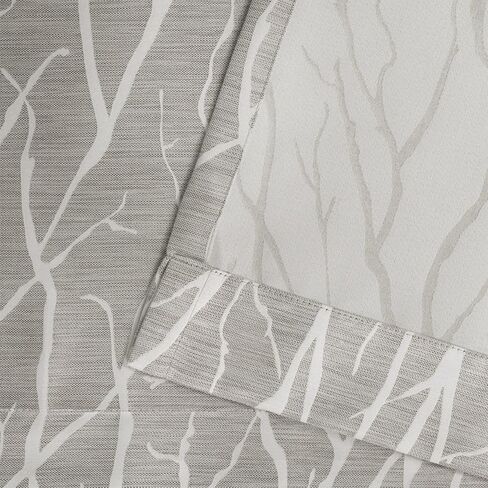 زوج ستائر علوية منسوجة لتعتيم الغرفة من Home Forest Hill حصريًا، مقاس 52 بوصة × 108 بوصة، شتوي in Kuwait