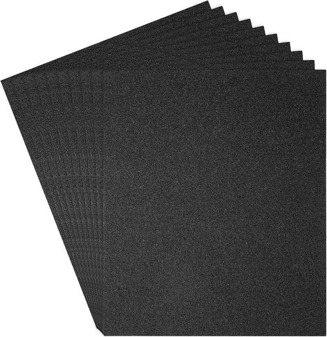 Rebower Glitter EVA Foam Sheets, [for Arts and Crafts Projects] - 11x8 Inch 2mm Thickness/Gold Tone / 12 Pcs in Kuwait