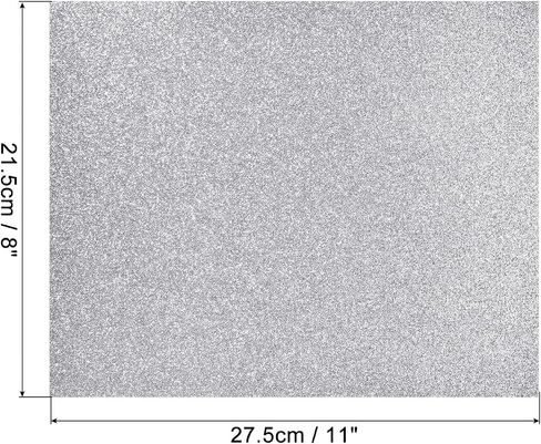 Rebower Glitter EVA Foam Sheets, [for Arts and Crafts Projects] - 11x8 Inch 2mm Thickness/Gold Tone / 12 Pcs in Kuwait