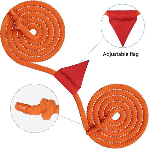 X XBEN Tug of War Rope with Flag for Kids, Teens and Adults, Soft Cotton Rope Games for Team Building Activities, Family Reunion, Birthday Party-20FT in Kuwait