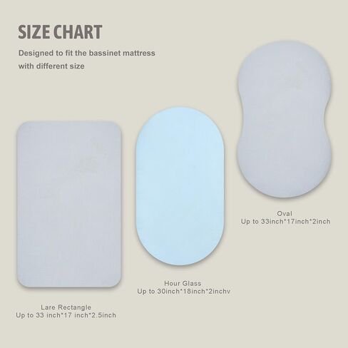 ملاءة سرير أطفال من الموسلين بيبي تينو للاطفال الاولاد والبنات، ملاءات سرير فائقة النعومة مناسبة لسرير السرير البيضاوي والمستطيل والساعة الرملية، ملاءات جيدة التهوية وقابلة للغسل في الغسالة، عبوة من in Kuwait