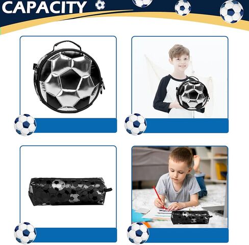 حقيبة ظهر متدحرجة مع عجلات للأولاد من Meetbelify حقائب ظهر متدحرجة مع علبة غداء مقلمة لطلاب المرحلة الابتدائية وحقيبة سفر لأمتعة كرة القدم للأولاد 6-8 in Kuwait