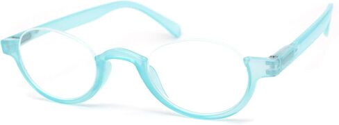 SA106 Bottom Half Plastic Rim Round Oval Powered Reading Glasses in Saudi Arabia