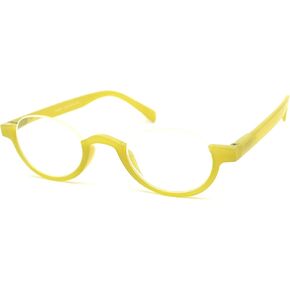 SA106 Bottom Half Plastic Rim Round Oval Powered Reading Glasses