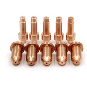 10 Pieces Plasma Cutting XT40 Torch Consumables Electrode 249926 Nozzle 40A 249928 Tip for Miller