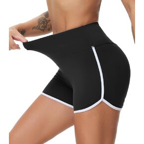 Origiwish Women's High Waist Workout Shorts Tummy Control Summer Lounge Yoga Gym Dolphin Shorts