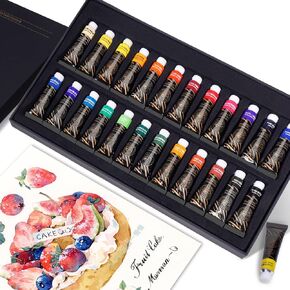 Paul Rubens Artist Watercolor Paint Set,36 * 5 ml Vibrant Colors, Watercolor Tubes for Profesional Artists&Hobbists, Art Supplies for Watercolor Painting, Comic, Illustration, Decoration