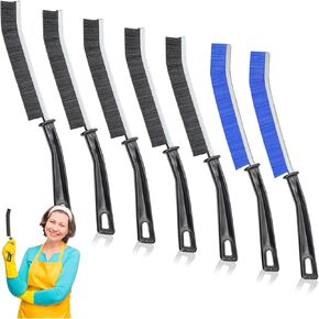 5Pcs Hard Bristle Crevice Cleaning Brush, Multifunctional Grout Cleaner Brush, Thin Gap Cleaning Brush Set, Small Cleaning Tools for Household Use, Kitchen, Bathroom, Toilet, Window Track,Tight Space