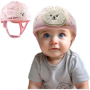 Domayllay Baby Helmet for Crawing Walking,Soft Infant Safety Helmet,Baby Helmet 1-2 Years for Anti-Fall Head Protector,Adjustable, Breathable Toddler Walking Helmet