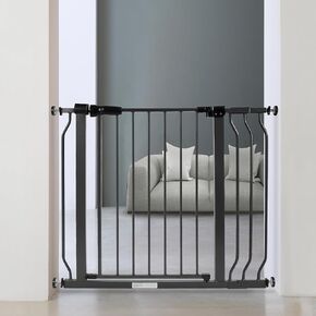 BalanceFrom Easy Walk-Thru Safety Gate for Doorways and Stairways with Auto-Close/Hold-Open Features, Multiple Sizes,White
