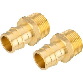 10-Pack Pex A Fitting, Pex Expansion 1/2 Inch Male Thread Adapter,1/2" Male NPT x 1/2" Pex Expansion Adapter,ASTM F1960