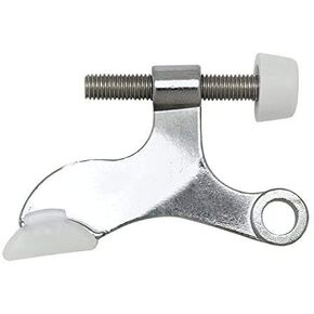 10 Pack - Designers Impressions Polished Chrome Heavy Duty Hinge Pin Adjustable Door Stop : 3619