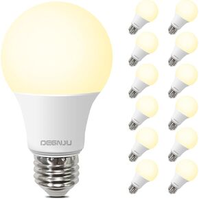 LED Light Bulbs Daylight 5000K, 60 Watt Equivalent LED Bulbs, A19 Standard Bulbs, 800 LM, 15000 Hours, E26 Base, Non-Dimmable, 8.5W LED Bulbs for Bedroom Living Room 24 Pack