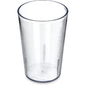 Carlisle FoodService Products 55268107 Stackable ShatterResistant Plastic Tumbler, 8 oz., Clear (Pack of 6)