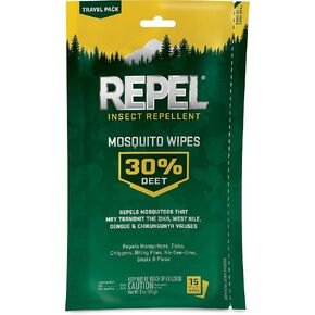 مناديل مبللة طاردة للبعوض بنسبة 30% من ريبل، 15 قطعة، 6 عبوات in Kuwait