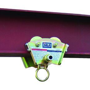 3M DBI-SALA 2103143 Trolley For I-Beam For Use W/Self Retracting Lifeline (Fits Beam Flanges 3"-8" In Width Up To 11/16" Thick), Gold