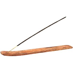 Wood Incense Stick Holder - 10 Inches Long - Wooden Ash Catcher - Simple and Elegant
