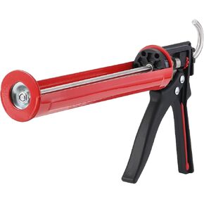 Bates- Caulking Gun, 25:1 Thrust Ratio, Black & Red, Caulking Tool Gun, Heavy Duty Caulk Gun No Drip Caulk Gun, Hand Caulking Guns, Silicone Gun, Caulking Gun Tool, Caulk Guns, Caulking Gun Dripless