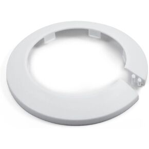 MroMax Fit 1.57" Outer Diameter Flange Water Pipe Cover Decoration White Pipe Cover Radiator PP Plastic 40mm Escutcheon Pipe Collar for Wall Pipe Tube Decoration 1Pc