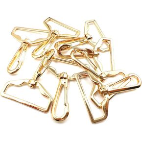 5 Pcs 1.5" (38 mm) Purse Hardware Push Gate Swivel Lobster Claw Clasp Swivel Push Gate Clip Lobster Clasp Claw Hooks Swivel Snap Fashion Clips (Antique Brass)