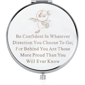LQRI Orange Bird Makeup Mirror Cartoon Character Merchandise Orange Bird Lover Gift Bird Whisperer Gift