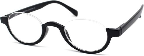 SA106 Bottom Half Plastic Rim Round Oval Powered Reading Glasses in Saudi Arabia