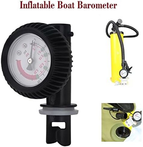 Inflatable Boat Air Gauge, Kayak Air Pressure Gauge,Inflatable Boat Pressure Gauge Air Thermometer for Inflatable Boat Kayak Accessory Test Air Valve Connector Stand Up Paddle Board Surfing Parts in Saudi Arabia