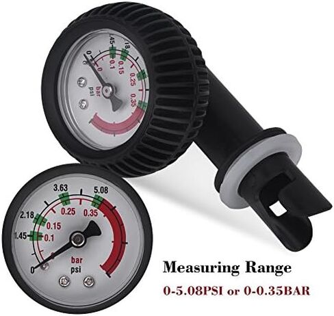 Inflatable Boat Air Gauge, Kayak Air Pressure Gauge,Inflatable Boat Pressure Gauge Air Thermometer for Inflatable Boat Kayak Accessory Test Air Valve Connector Stand Up Paddle Board Surfing Parts in Saudi Arabia