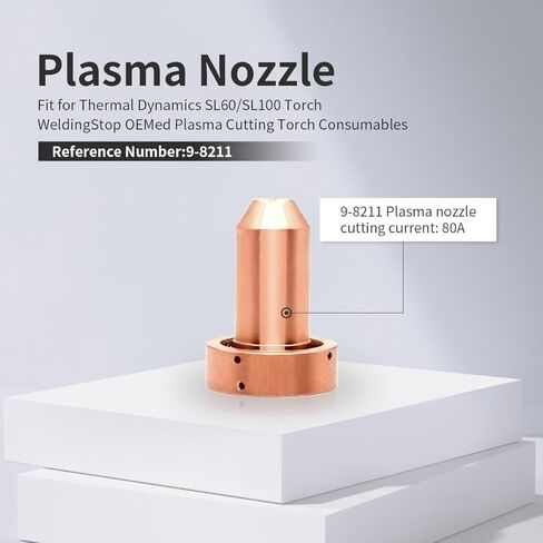 40pcs SL60 Electrode 9-8215 Tips 9-8211 Nozzle 80A for Thermal Dynamics SL60 SL100 Torch CutMaster 52 82 152 102 Plasma Cutter Consumables in Kuwait
