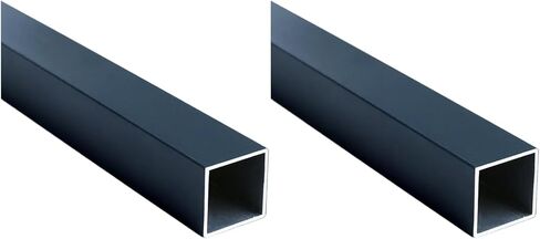 Dark Grey Aluminum Square Tubing 2Pcs 25mm x 25mm x 800mm Long Wall Thickness 1mm, 2 Pack 1 inch 1" Aluminum Square Tube Dark Gray Color 1 x 1 x 0.04 x 31.5" inch (Appr) in Saudi Arabia